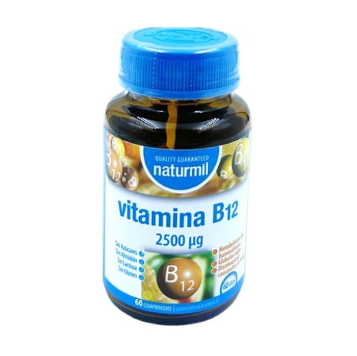 NATURMIL - VITAMINA B12 2500 mcg.  (60 comprimidos)