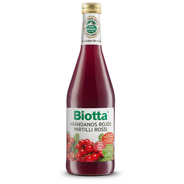 BIOTTA JUGO Arndanos rojos plus  bio (500 ml)