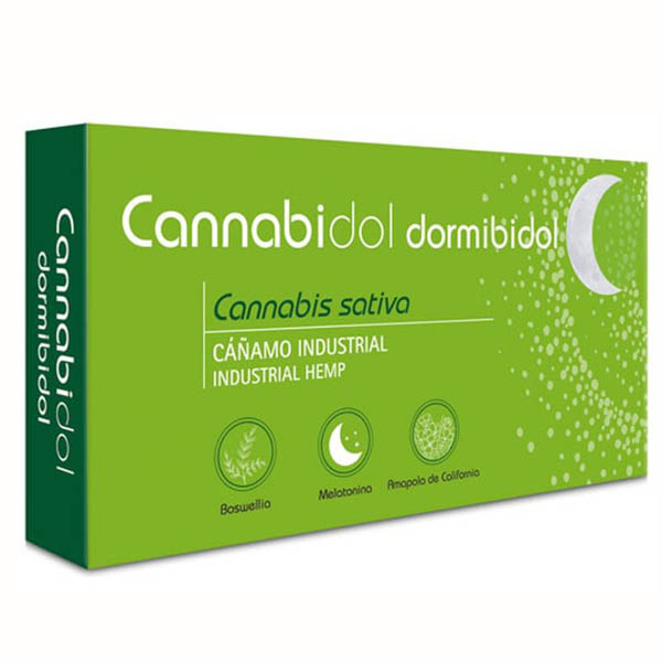 CANNABIDOL DORMIBIDOL- insomnio- cannabis- melatonina-gaba-para dormir
