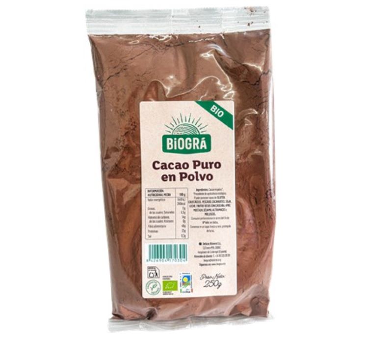 CACAO EN POLVO PURO bio (250 gr.)