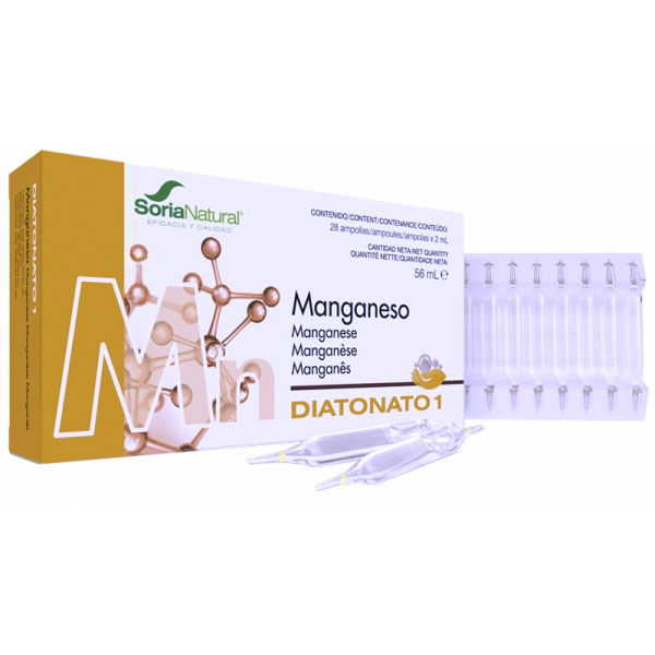 DIATONATO-1 Manganeso (28 ampollas)