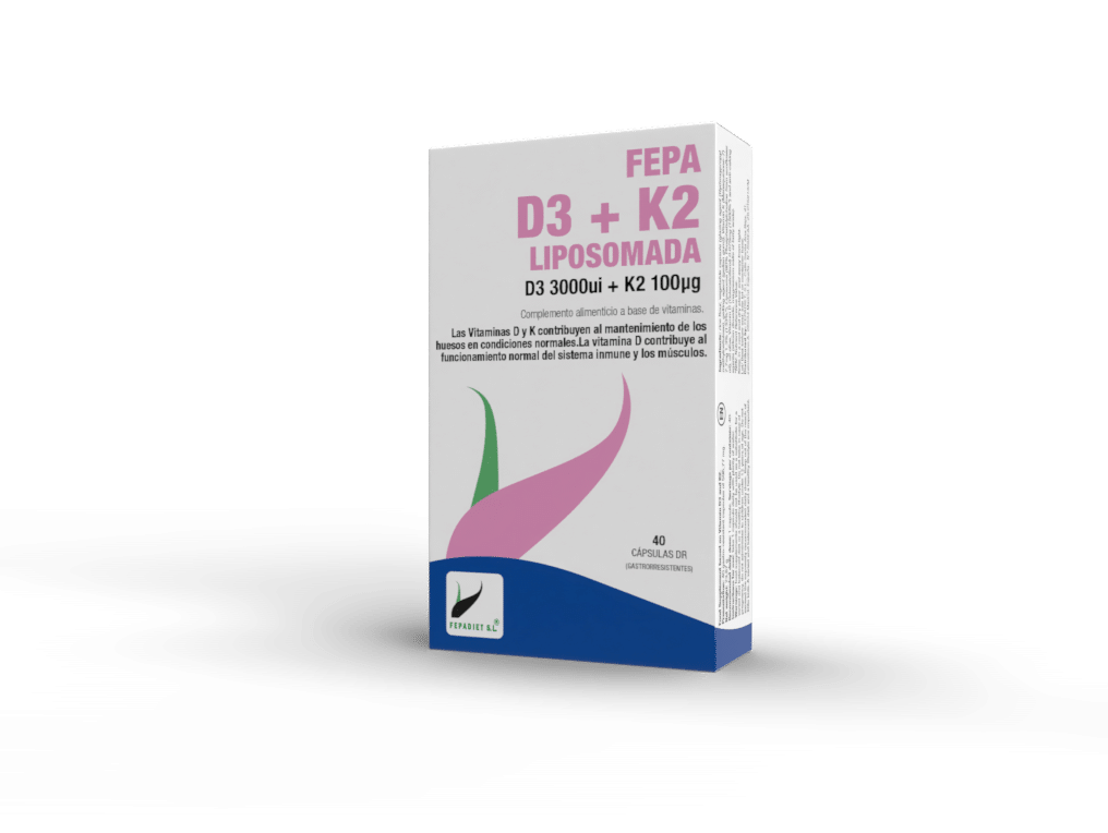 FEPA D3+K2 Liposomada (40 cpsulas)