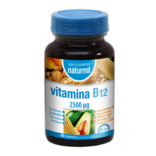 NATURMIL - VITAMINA B12 2500 mcg.  (60 comprimidos)
